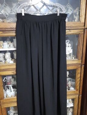 Love MNG Basic's Black Maxi Skirt with Elastic Waistband - Size XL